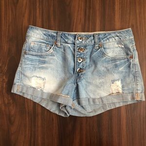 Light Denim Shorts